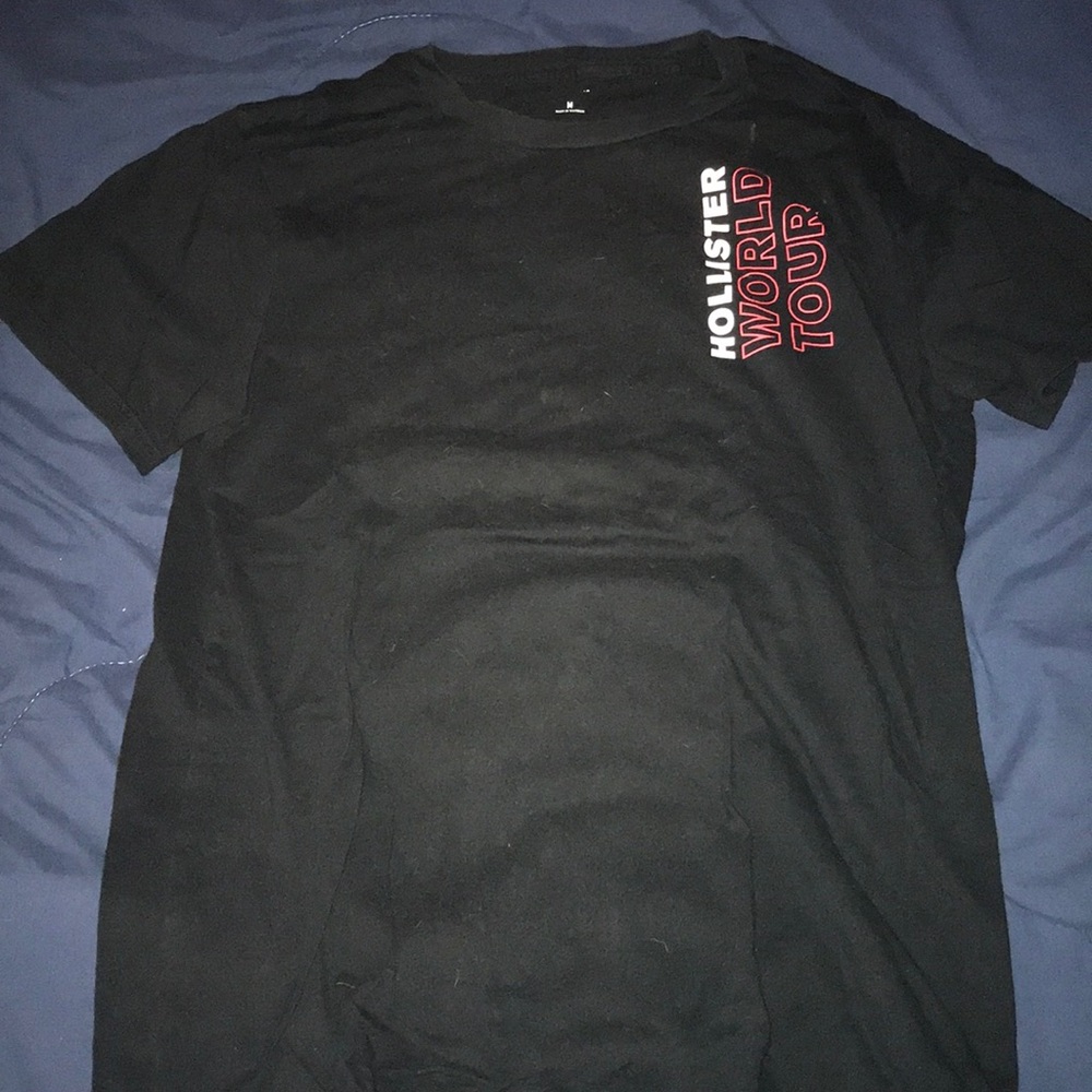 Black Hollister World Tour T-Shirt
